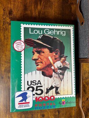 Lou Gehrig USPS 1000 Piece Postal Puzzle. Colorforms. NIB Sealed.